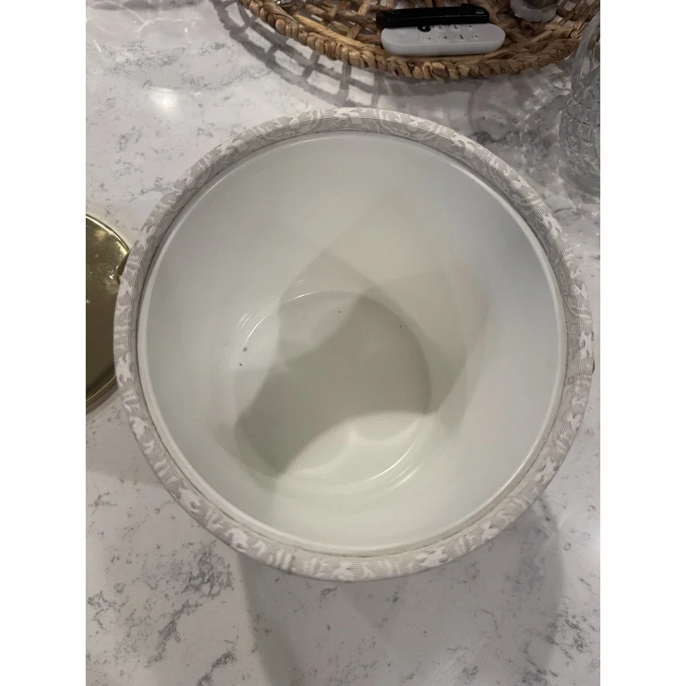 Rare Vintage West Bend Thermo Serv Ice Bucket. Made In USA. With lid.